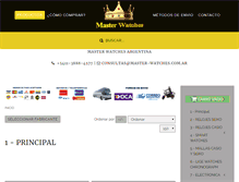 Tablet Screenshot of master-watches.com.ar